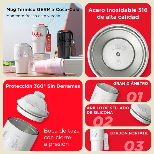 VASO MUG COCA COLA X GERM 590ML / 20 OZ NEGRO - 2
