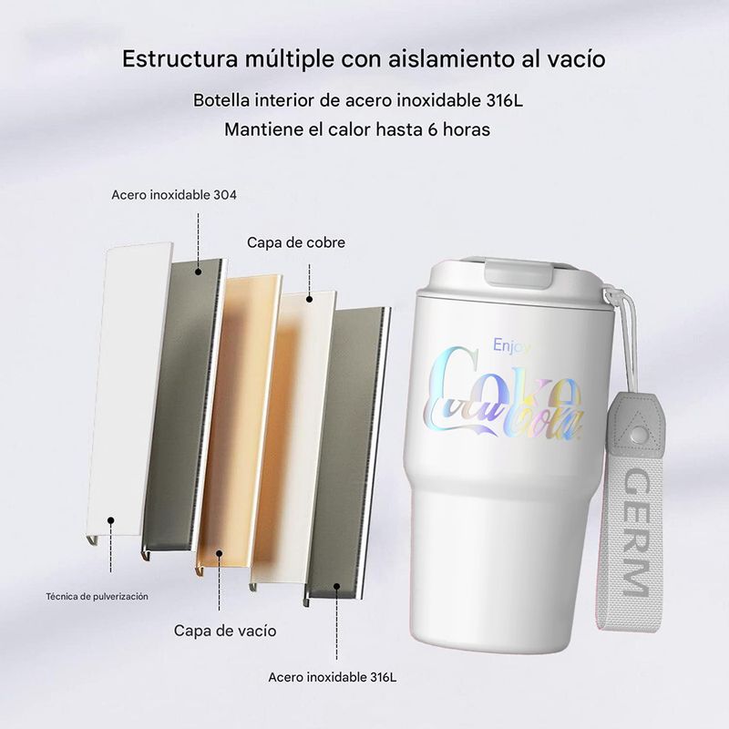 VASO MUG COCA COLA X GERM 590ML / 20 OZ NEGRO - 4