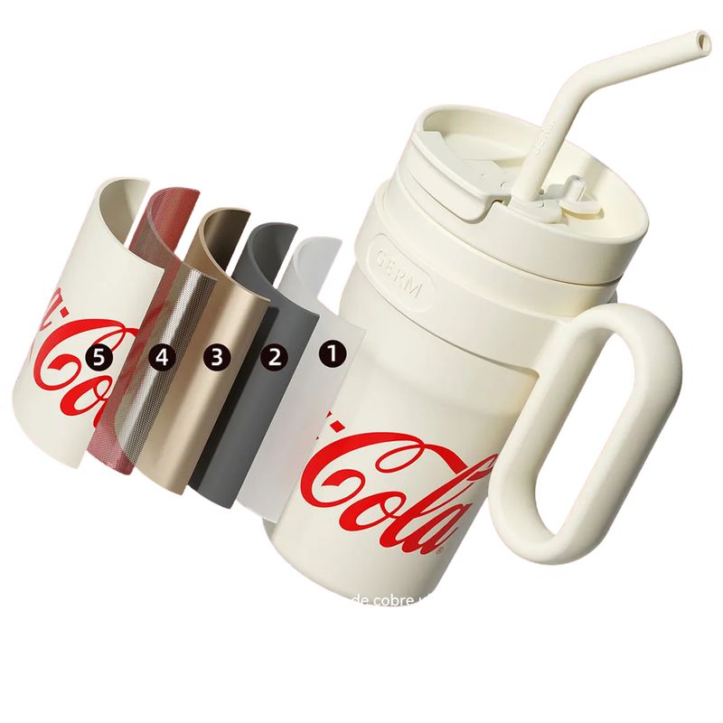 VASO TÉRMICO HIDRATO COCA COLA X GERM 1100ML / 37.2 OZ BLANCO - 6