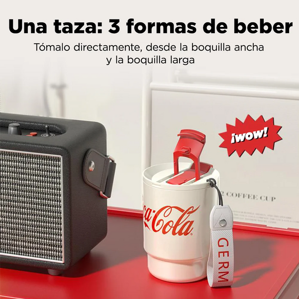 TAZA TÉRMICA GOBELET - COCA-COLA X GERM – BLANCO VINTANGE- 360ML 12 OZ - 3