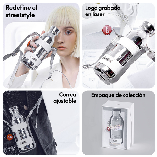 BOTELLA TÉRMICA MIRROR COCA-COLA | 430ML / 14OZ PLATEADO - 2