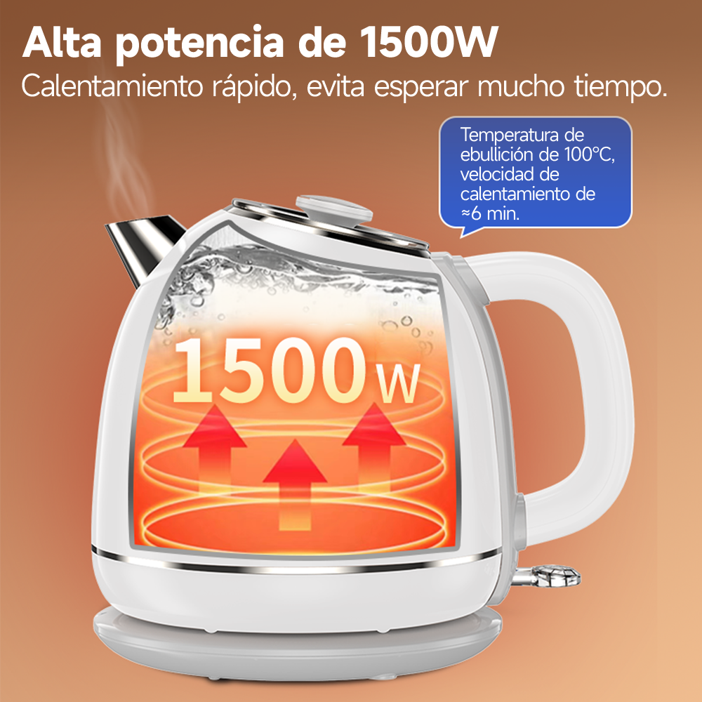 HERVIDOR ELÉCTRICO 1.7 L BOMIDI VERDE - 4
