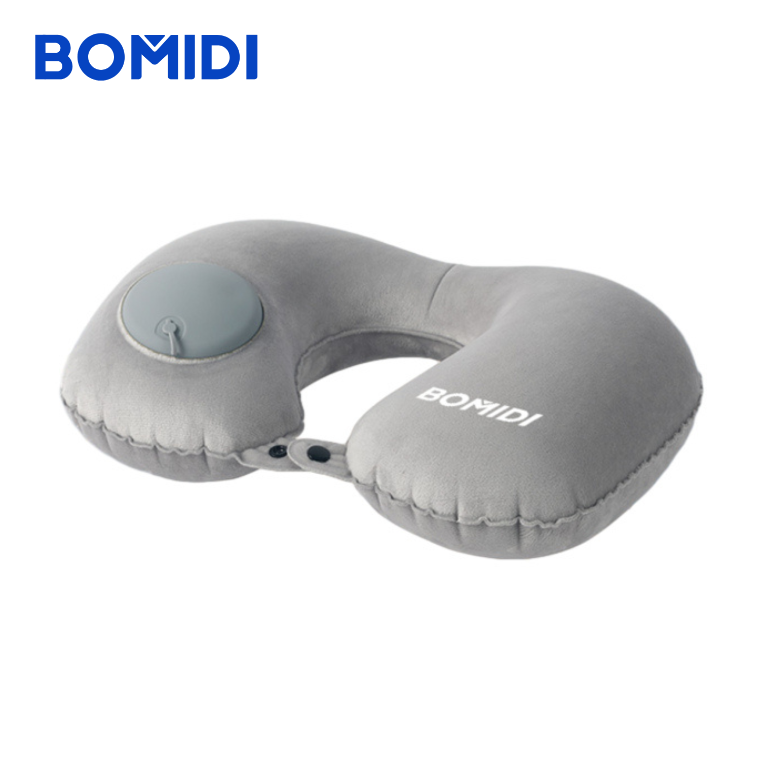 ALMOHADA DE CUELLO INFLABLE BOMIDI U02 | GRIS - 1