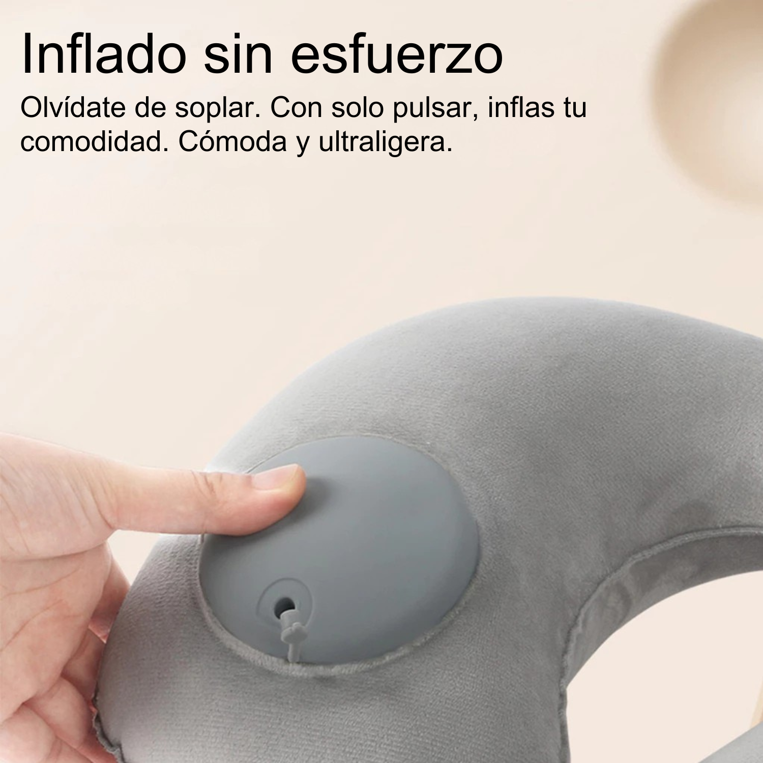 ALMOHADA DE CUELLO INFLABLE BOMIDI U02 | GRIS - 4