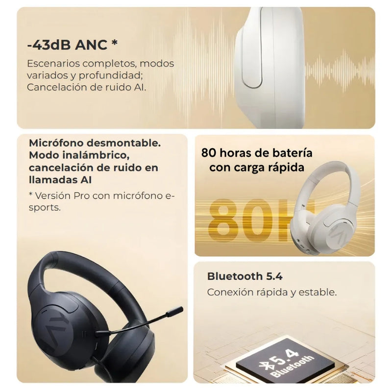 AUDIFONO INALAMBRICO HAYLOU S30 PRO DIADEMA GAMER CON MICRÓFONO - 5