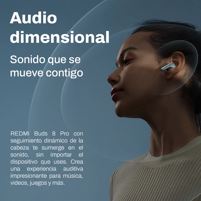 AUDIFONOS XIAOMI REDMI BUDS 8 PRO, HI-FI ANC, BLUETOOTH 5.4 - 7