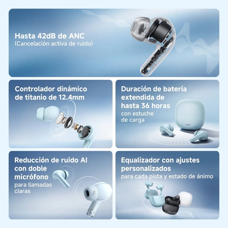 REDMI BUDS 8 LITE ANC 42 DB AUTONOMÍA 36H - 2