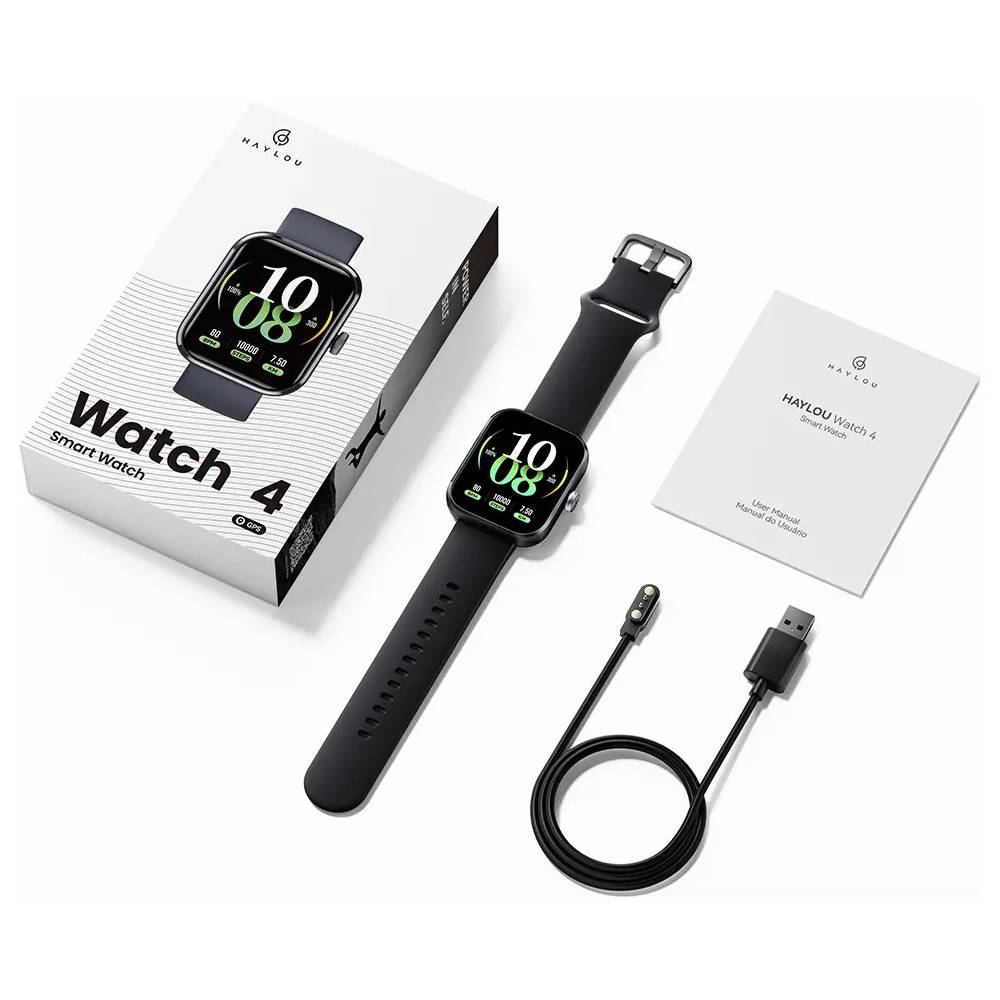 SMARTWATCH BLUETOOTH HAYLOU WATCH 4 BLUETOOTH 5.3, IP68, 1.93' - 3