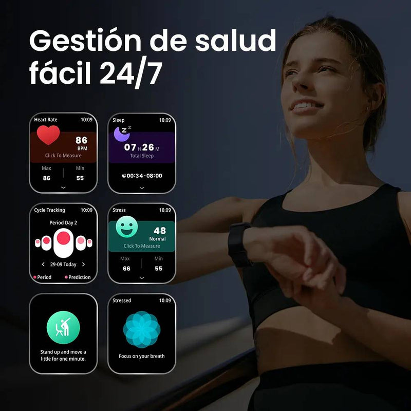SMARTWATCH BLUETOOTH HAYLOU WATCH 4 BLUETOOTH 5.3, IP68, 1.93' - 6