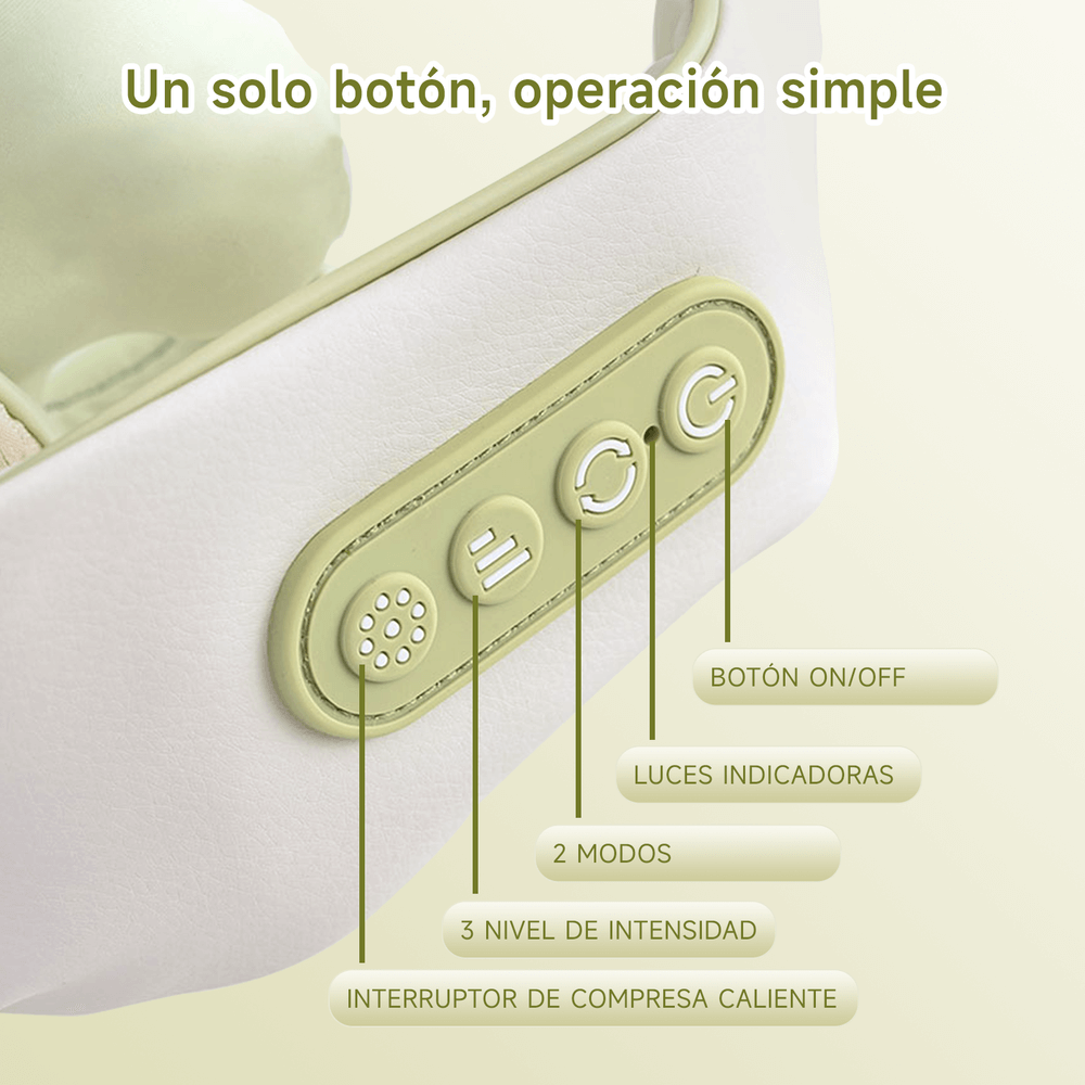MASAJEADOR DE CUELLO Y HOMBROS BOMIDI MP2 LITE VERDE - 9