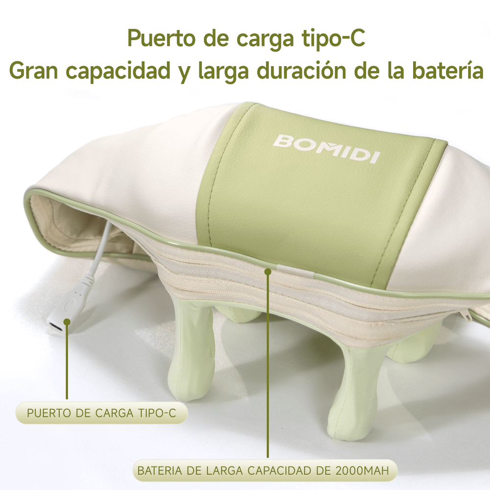 MASAJEADOR DE CUELLO Y HOMBROS BOMIDI MP2 LITE VERDE - 10