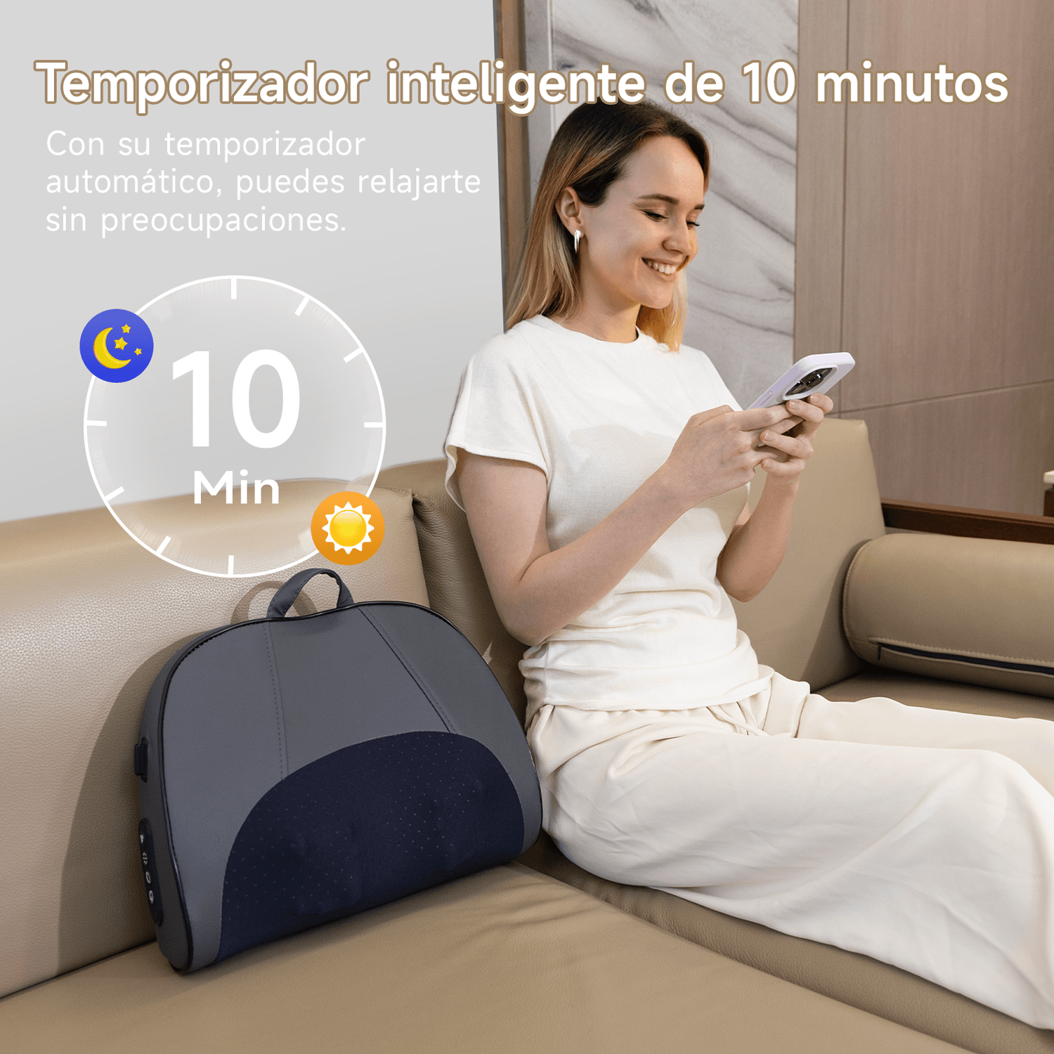 ALMOHADA MASAJEADORA INALÁMBRICA BOMIDI MP1 PRO AZUL | 3D RECARGABLE + ALMOHADA DE VIAJE U02_GR