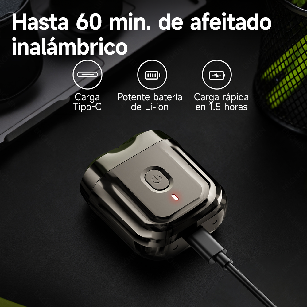 AFEITADORA ELÉCTRICA ENCHEN MINI 6 GRIS - 9
