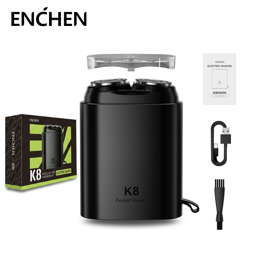 AFEITADORA ELÉCTRICA ENCHEN K8 NEGRO - 1