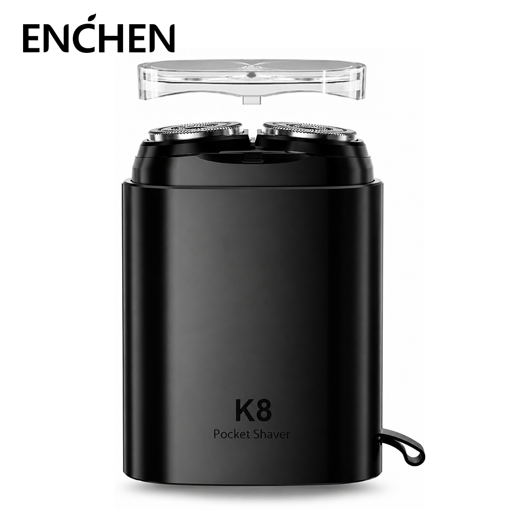 AFEITADORA ELÉCTRICA ENCHEN K8 NEGRO - 3