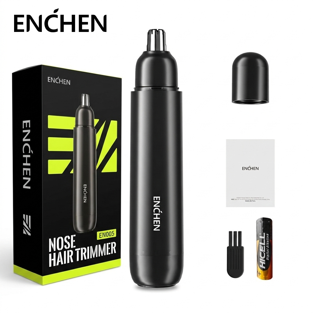 RECORTADOR DE VELLO NASAL ENCHEN EN005 NEGRO - 1