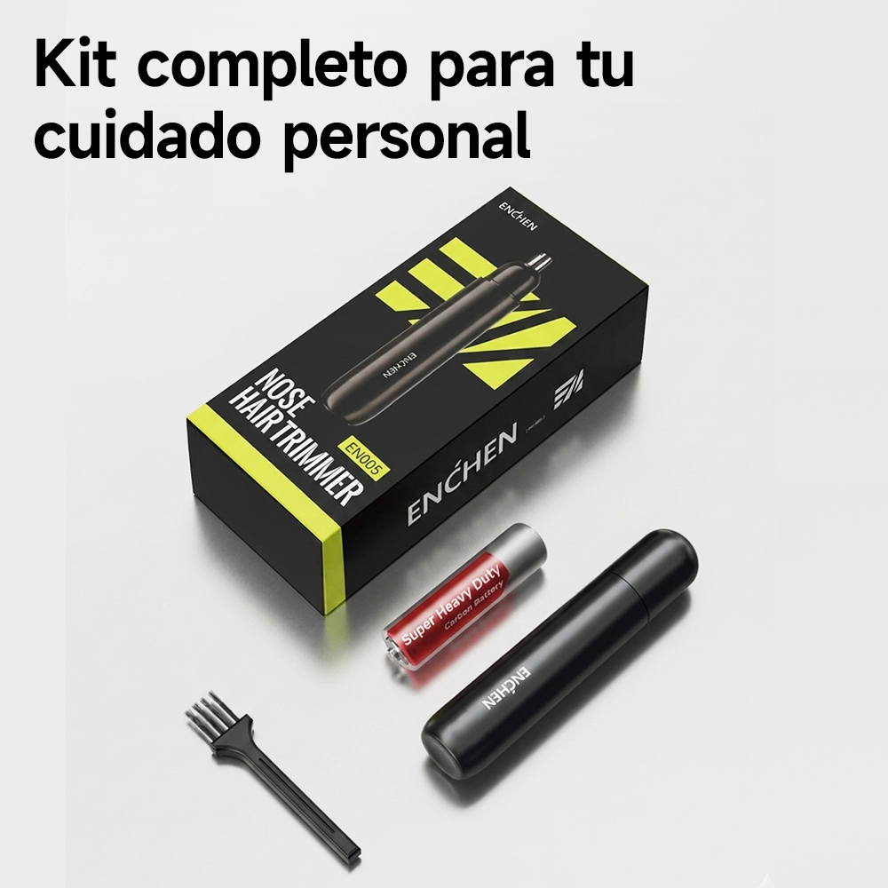 RECORTADOR DE VELLO NASAL ENCHEN EN005 NEGRO - 10