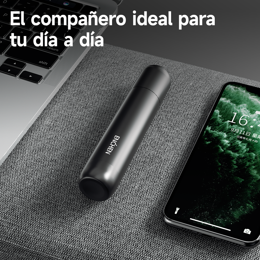 AFEITADORA ELÉCTRICA K8 + RECORTADOR DE VELLO NASAL EN005 ENCHEN - 6