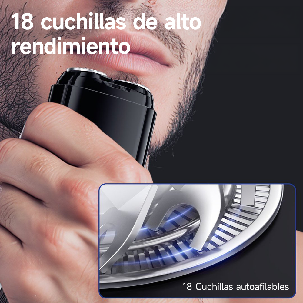 AFEITADORA ELÉCTRICA K8 + RECORTADOR DE VELLO NASAL EN005 ENCHEN - 7