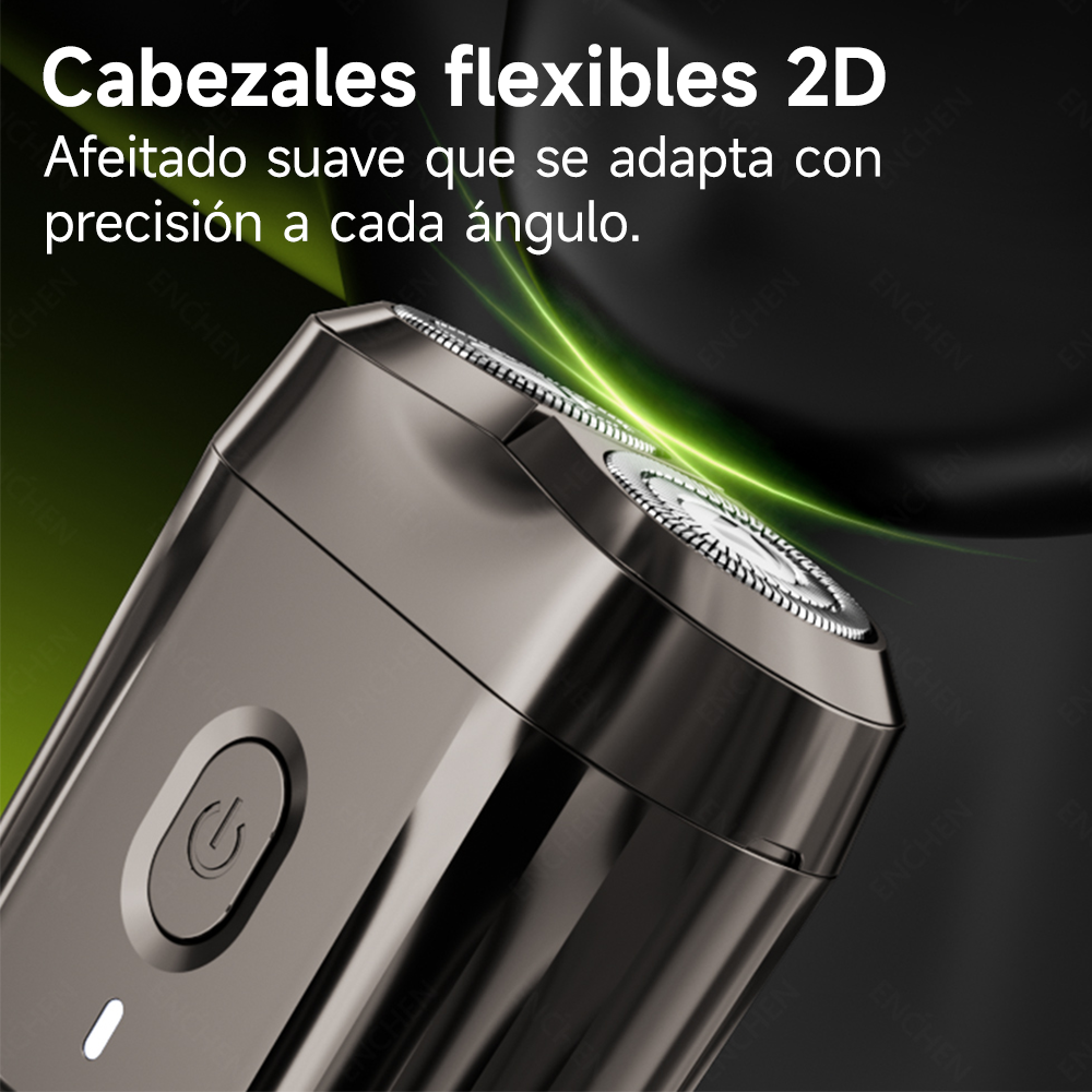 AFEITADORA ELÉCTRICA MINI 6 + RECORTADOR DE VELLO NASAL EN005 ENCHEN - 9