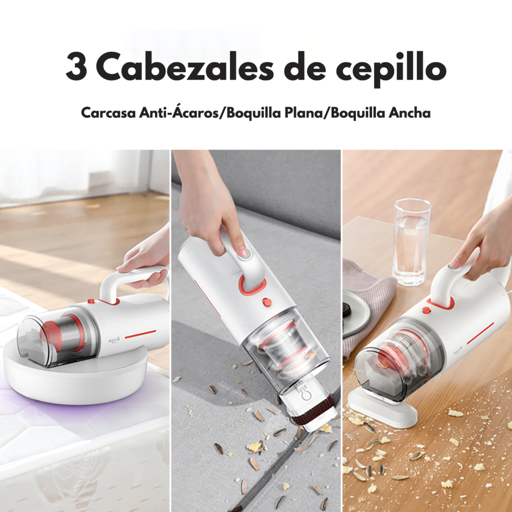 ASPIRADORA ANTIÁCAROS Y DE MANO 2 EN 1 DEERMA CM1300 - 6