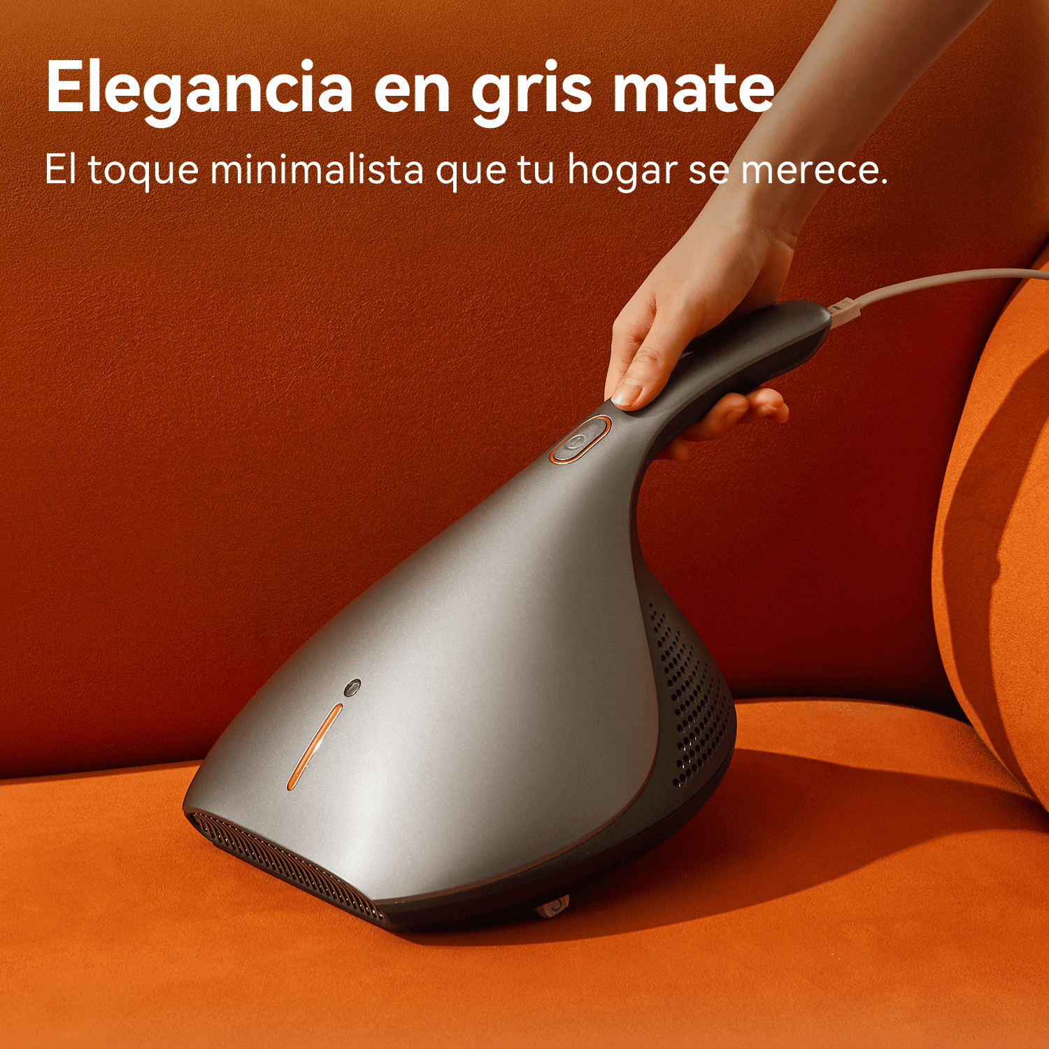 ASPIRADORA ANTI-ÁCAROS DEERMA LUZ UV ELIMINA ÁCAROS EX919 GRIS - 10