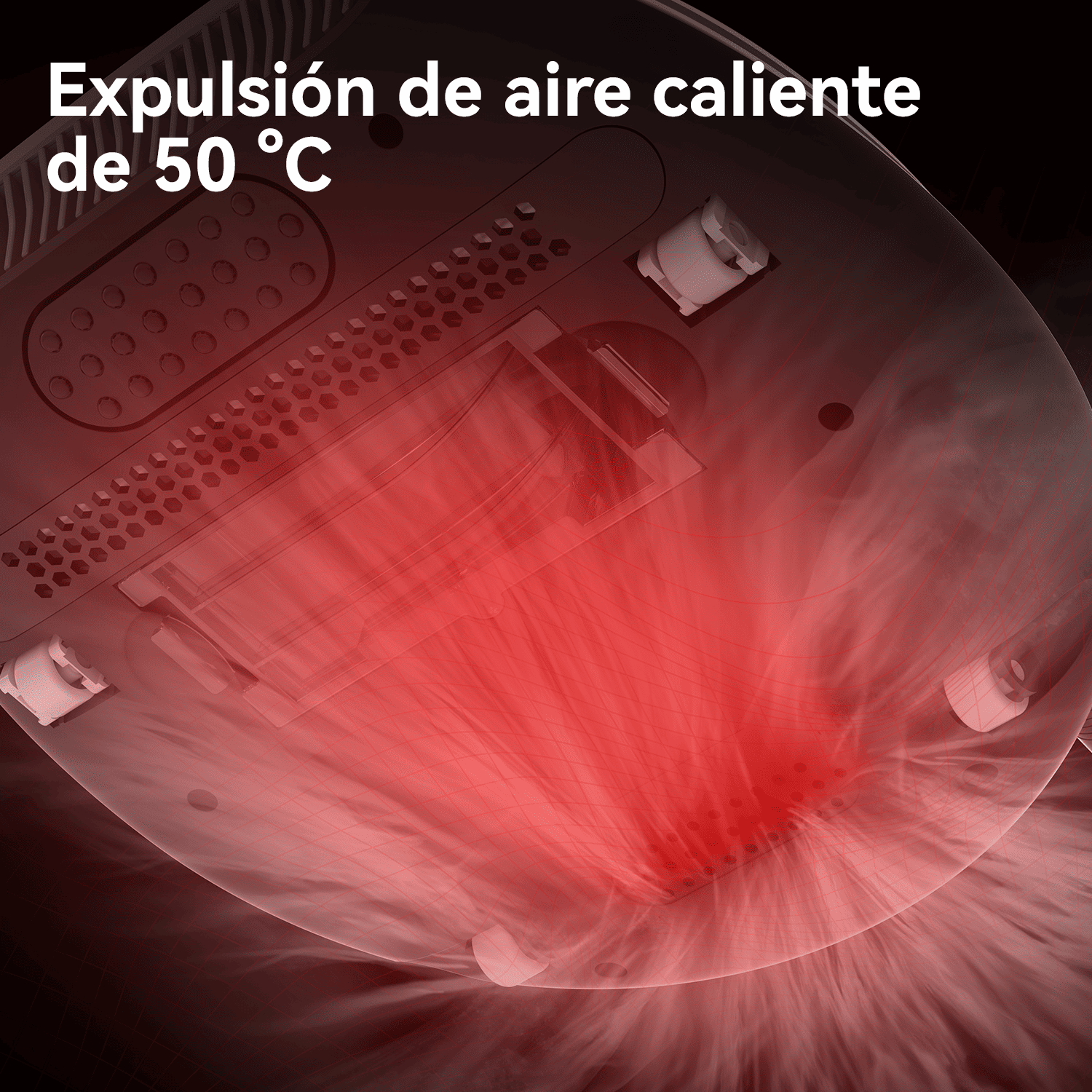 ASPIRADORA ANTI-ÁCAROS DEERMA LUZ UV ELIMINA ÁCAROS EX919 GRIS - 7