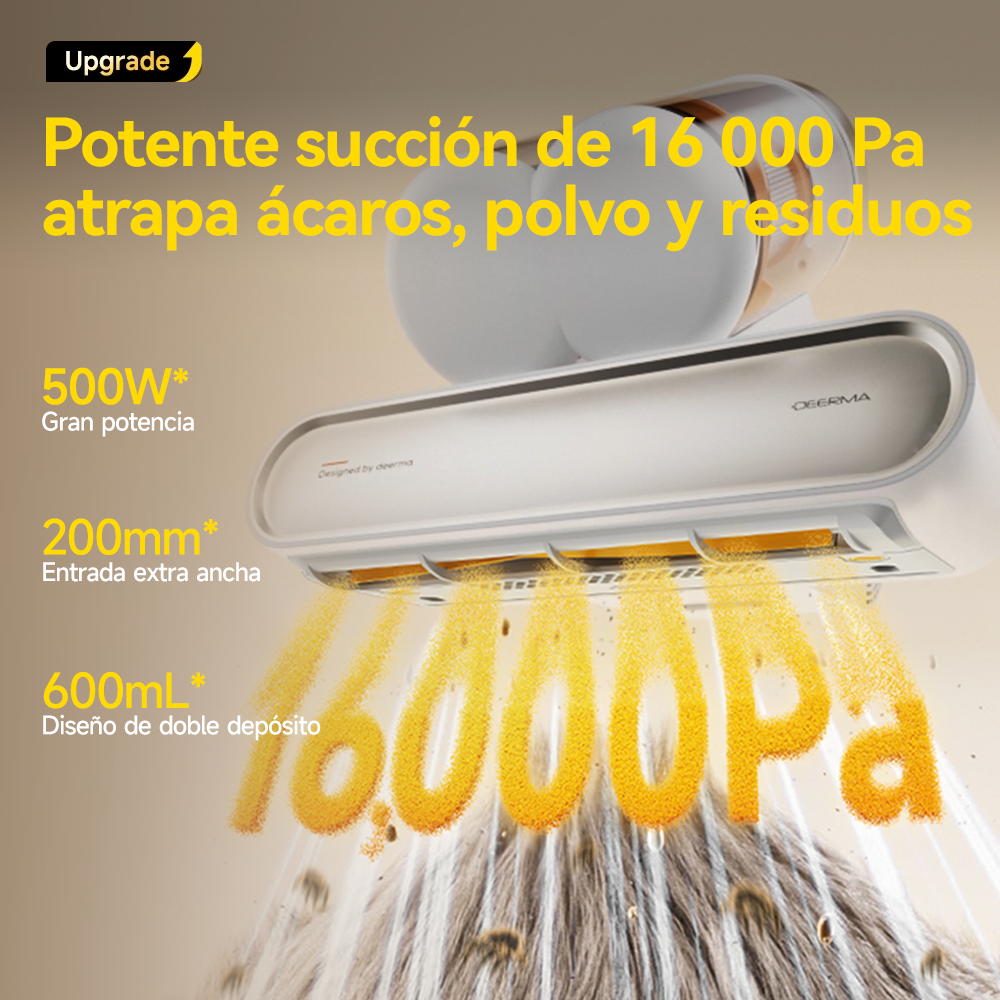 ASPIRADORA ANTI ÁCAROS DEERMA M1 DETECT CON DOBLE DEPÓSITO Y LUZ UV - 4