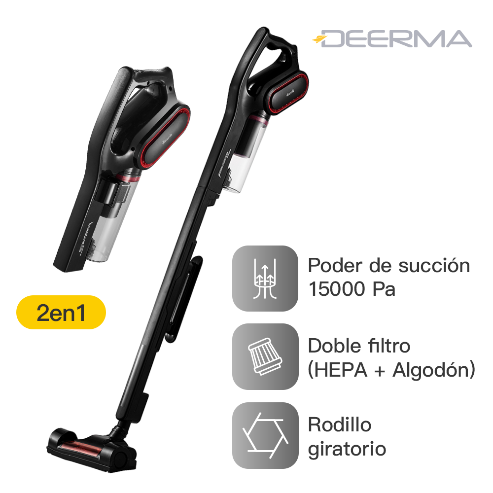 ASPIRADORA MULTIFUNCIONAL CICLÓNICA ULTRA DEERMA DX700PRO CON FILTRO INCLUIDO | NEGRO - 1