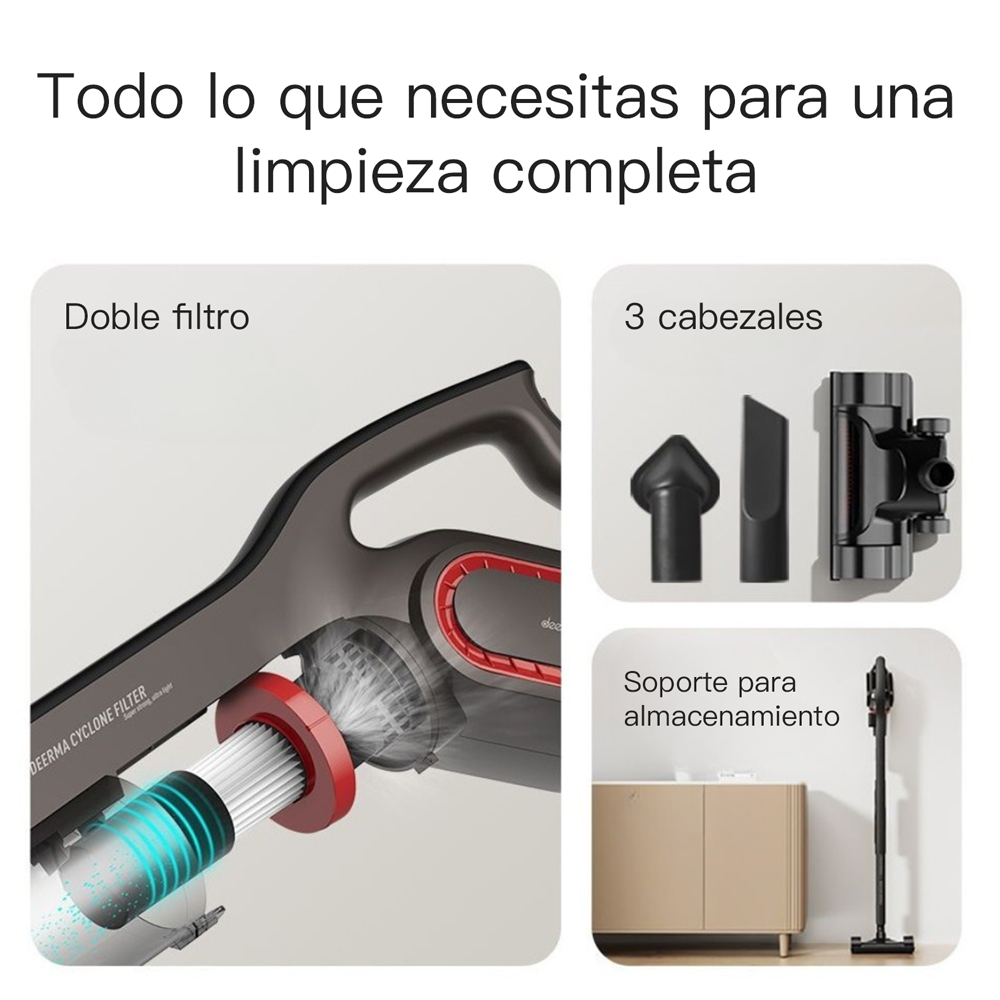 ASPIRADORA MULTIFUNCIONAL CICLÓNICA ULTRA DEERMA DX700PRO CON FILTRO INCLUIDO | NEGRO - 6