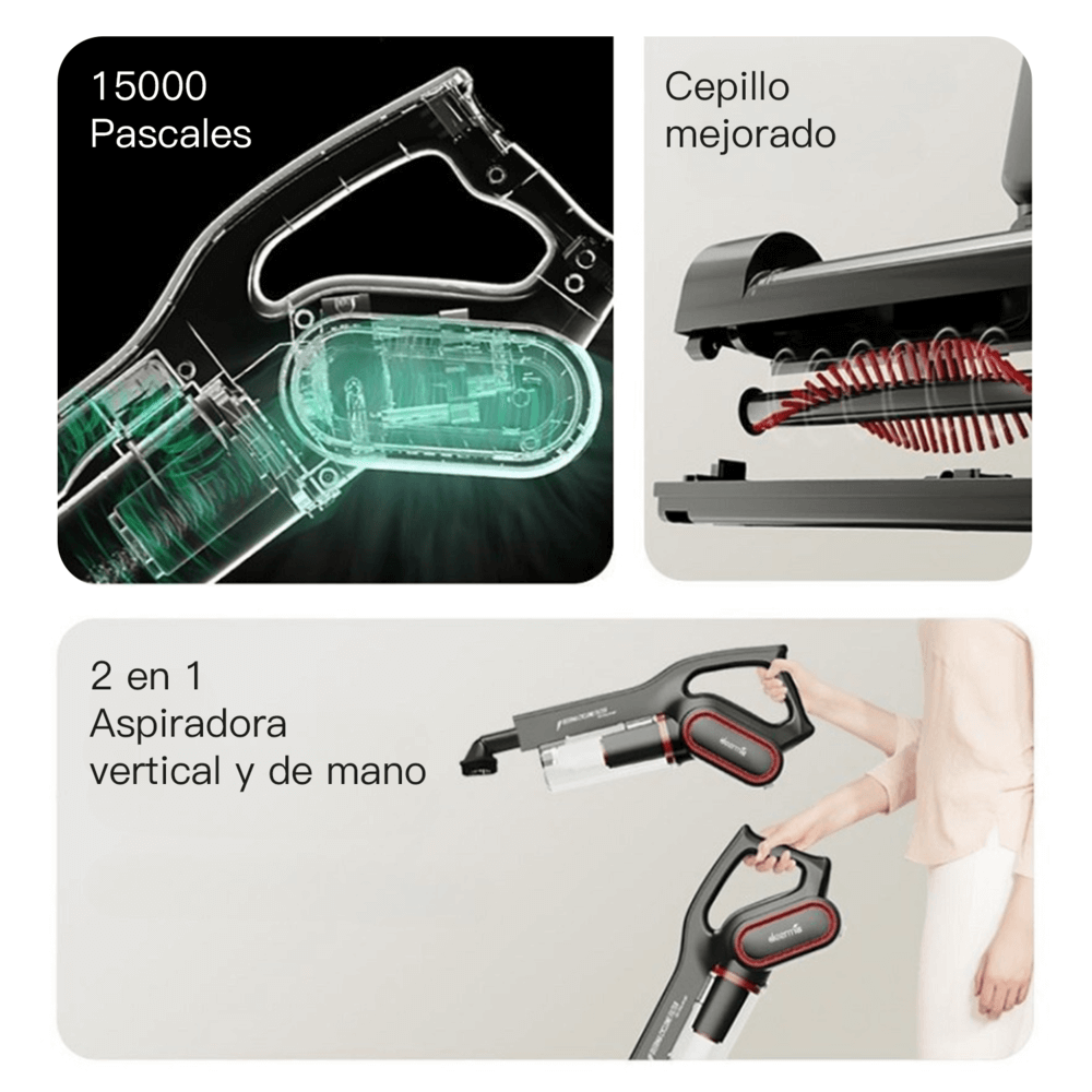 ASPIRADORA MULTIFUNCIONAL CICLÓNICA ULTRA DEERMA DX700PRO CON FILTRO INCLUIDO | NEGRO - 7