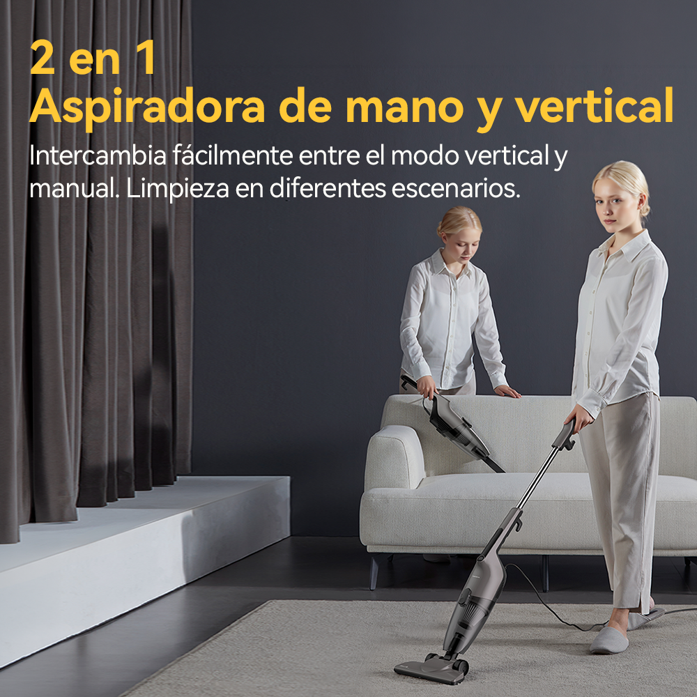 ASPIRADORA MULTIFUNCIONAL 2 EN 1 DEERMA DX120C GRIS - 5