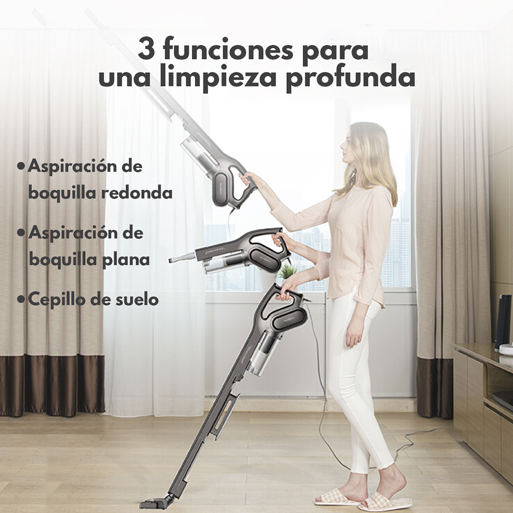 ASPIRADORA MULTIFUNCIONAL PRO DEERMA DX700S | NEGRO - 2