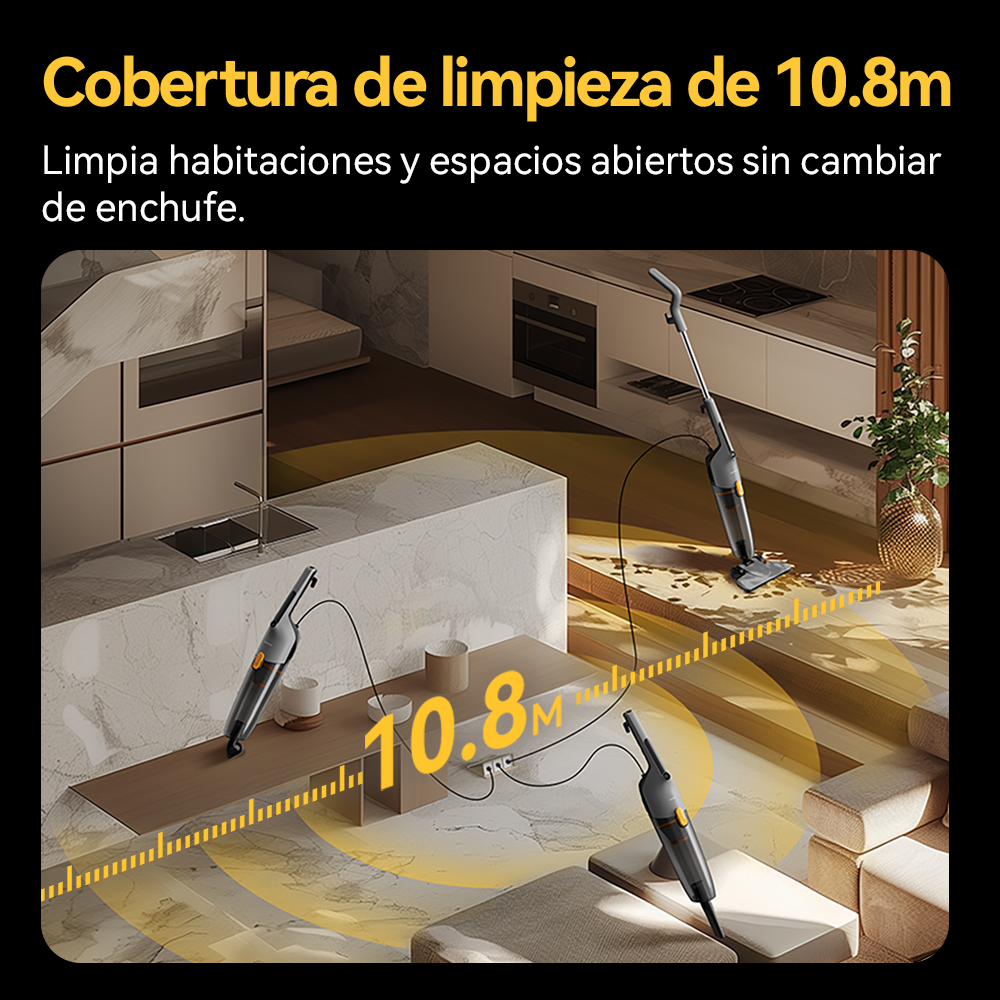 ASPIRADORA MULTIFUNCIONAL 2 EN 1 DEERMA DX170 GRIS - 9