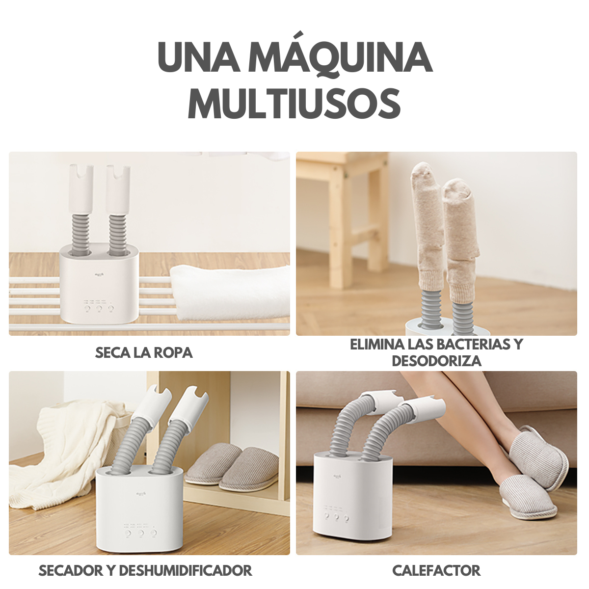 SECADOR DE ZAPATOS DEERMA HX10W BLANCO - 3