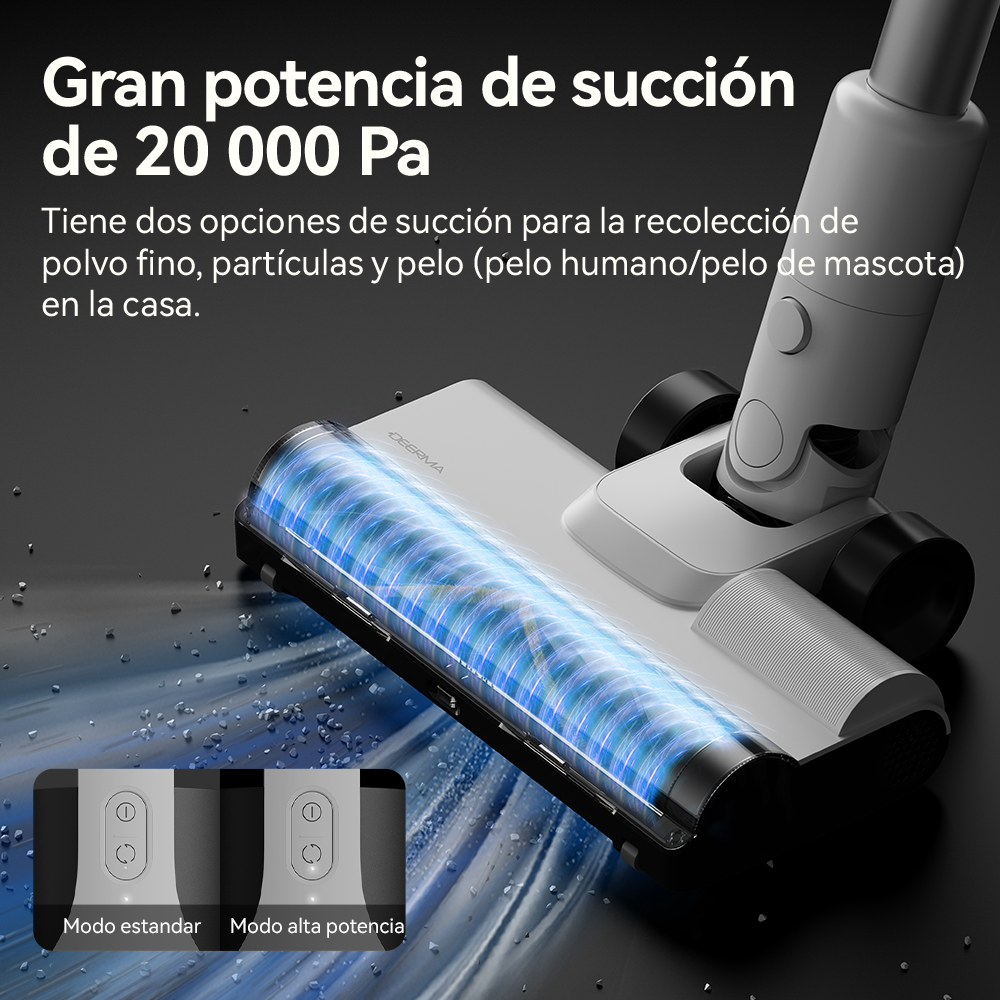 ASPIRADORA VERTICAL INALÁMBRICA DEERMA T10W BLANCA - 2