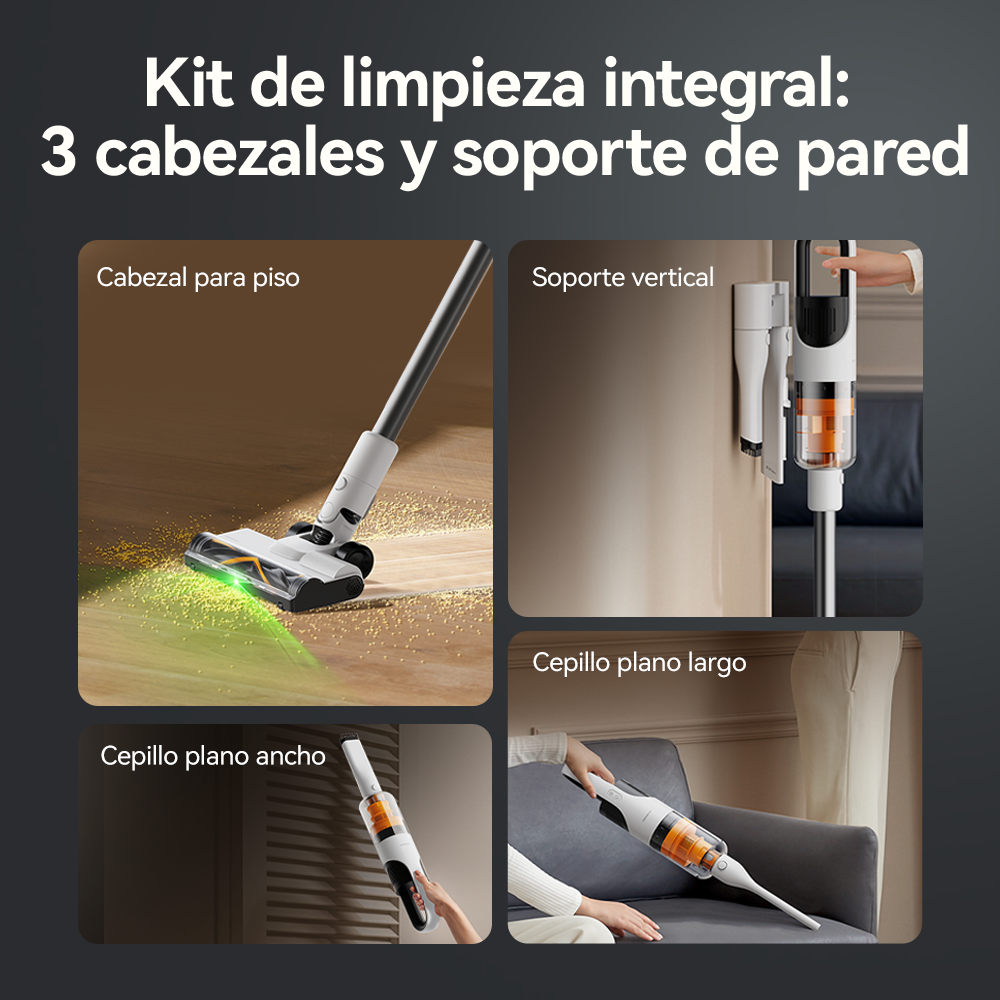 ASPIRADORA VERTICAL INALÁMBRICA DEERMA T10W BLANCA - 7
