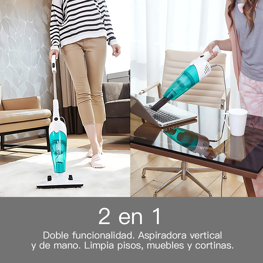 ASPIRADORA VERTICAL MULTIFUNCIONAL 2 EN 1 DX118C | FILTRO INCLUIDO | BLANCO - 3