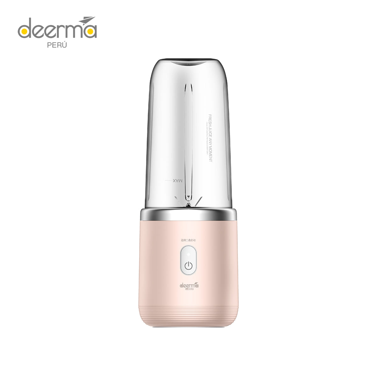 LICUADORA INALÁMBRICA PORTÁTIL DEERMA NU05 ROSADO - 1