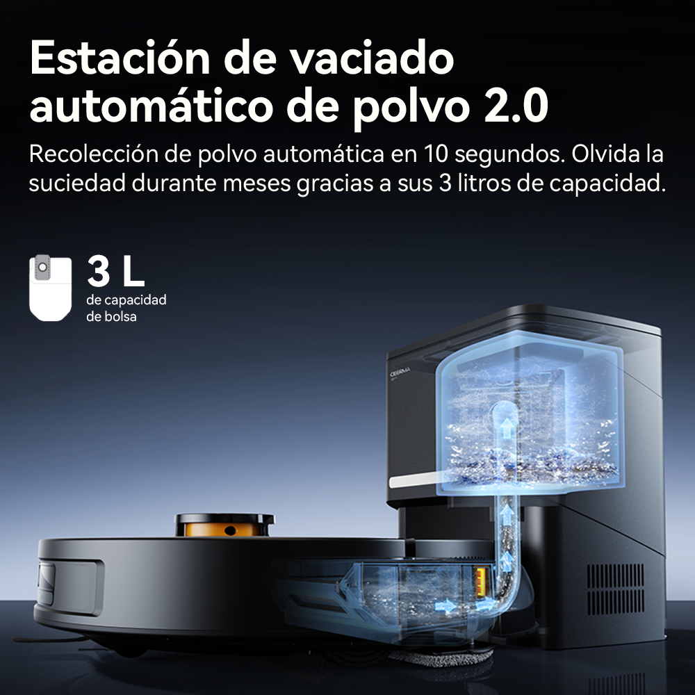 ASPIRADORA ROBOT INTELIGENTE DEERMA DEM-S30 NEGRO - 3