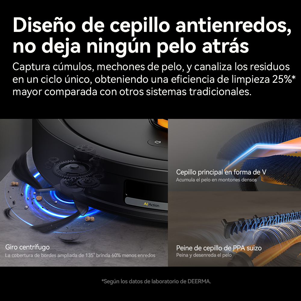 ASPIRADORA ROBOT INTELIGENTE DEERMA DEM-S30 NEGRO - 6