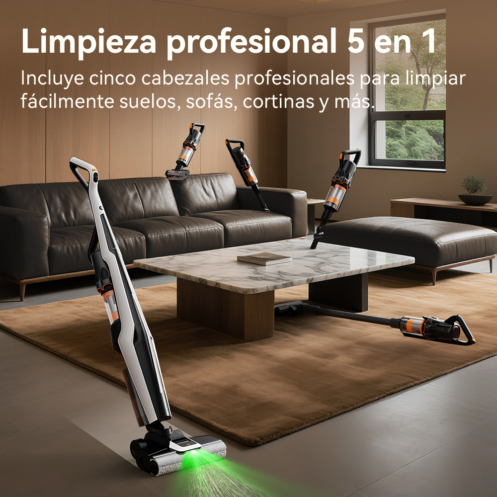 ASPIRADORA LAVA PISOS DEERMA VX300 AUTOLIMPIEZA 5 EN 1 - 2