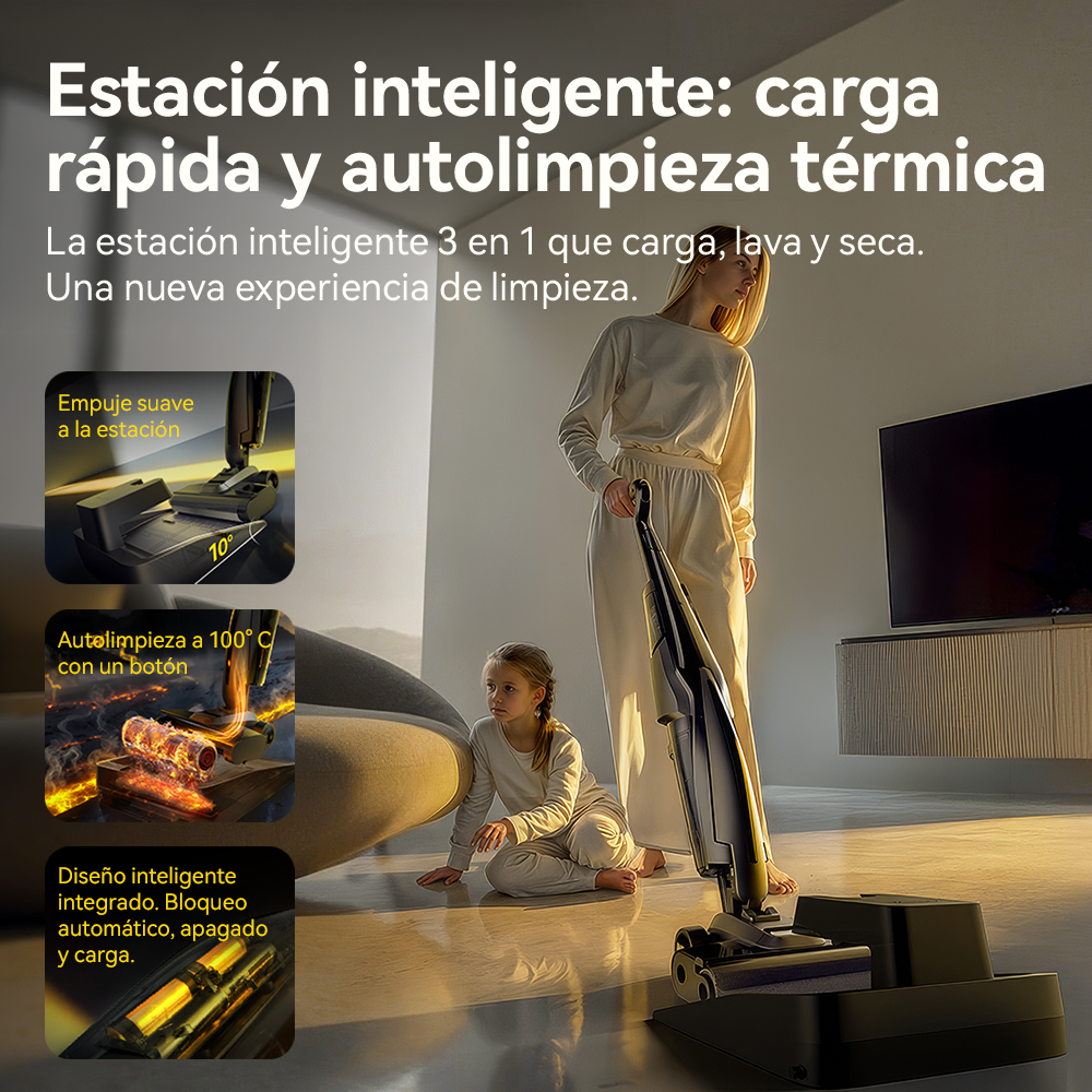 ASPIRADORA LAVA PISOS INALÁMBRICA DEERMA VX100 ULTRA S AUTOLIMPIEZA - 2