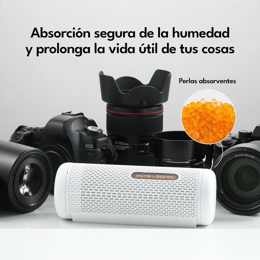 MINI DESHUMEDECEDOR DEERMA DEM-CS50M PORTATIL RECARGABLE BLANCO - 10