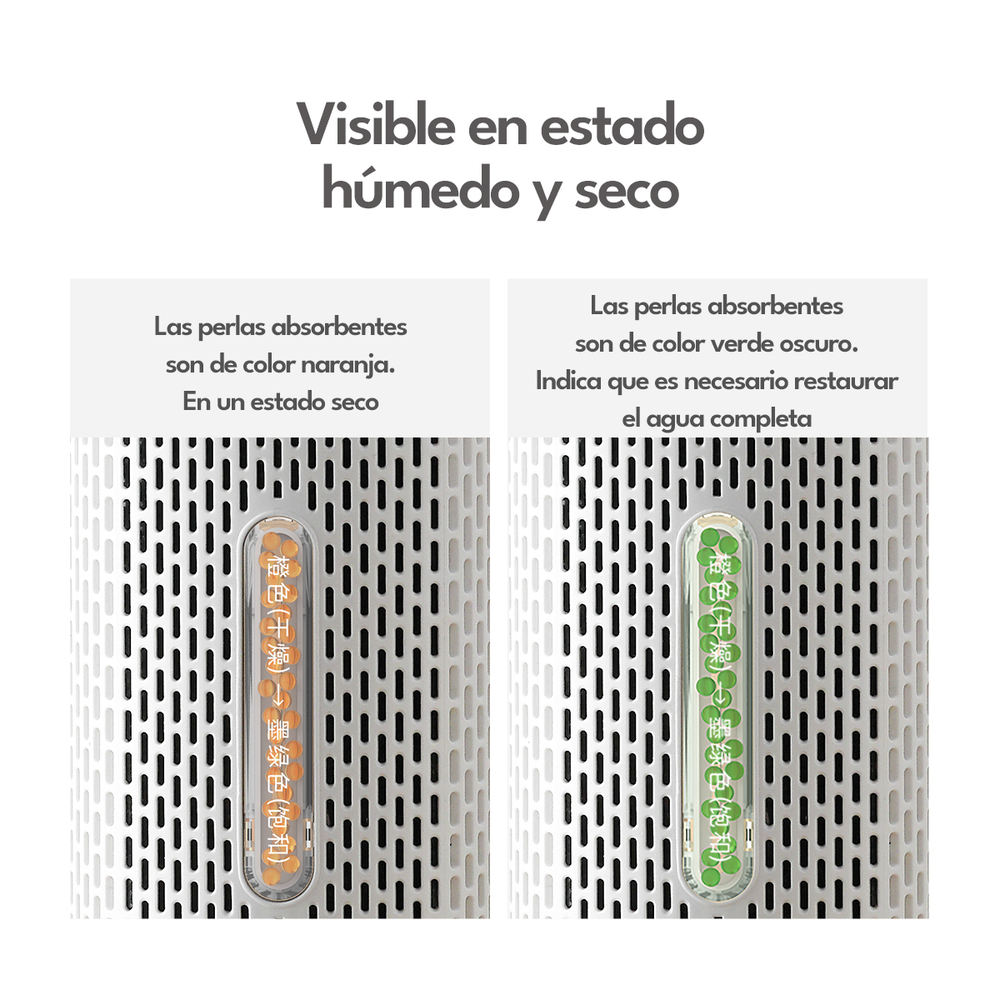 MINI DESHUMEDECEDOR DEERMA DEM-CS50M PORTATIL RECARGABLE BLANCO - 8