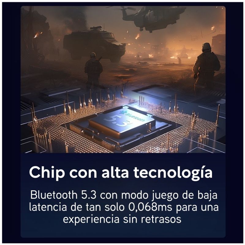 AUDÍFONOS INALÁMBRICOS QCY H3 BLUETOOTH 5.3 70H ANC ACTIVA - 5