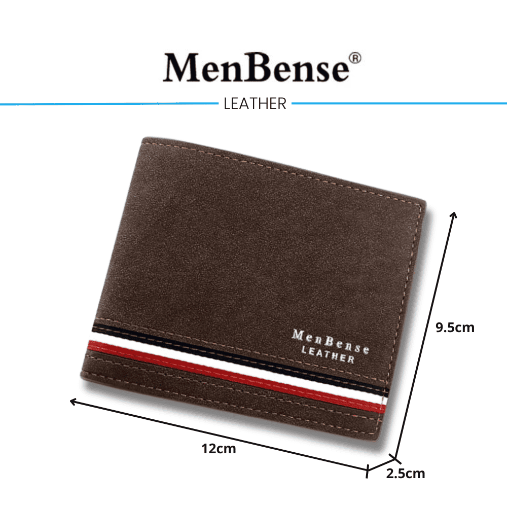 BILLETERA CUERO MARRÓN MENBENSE ELEGANTE - 3