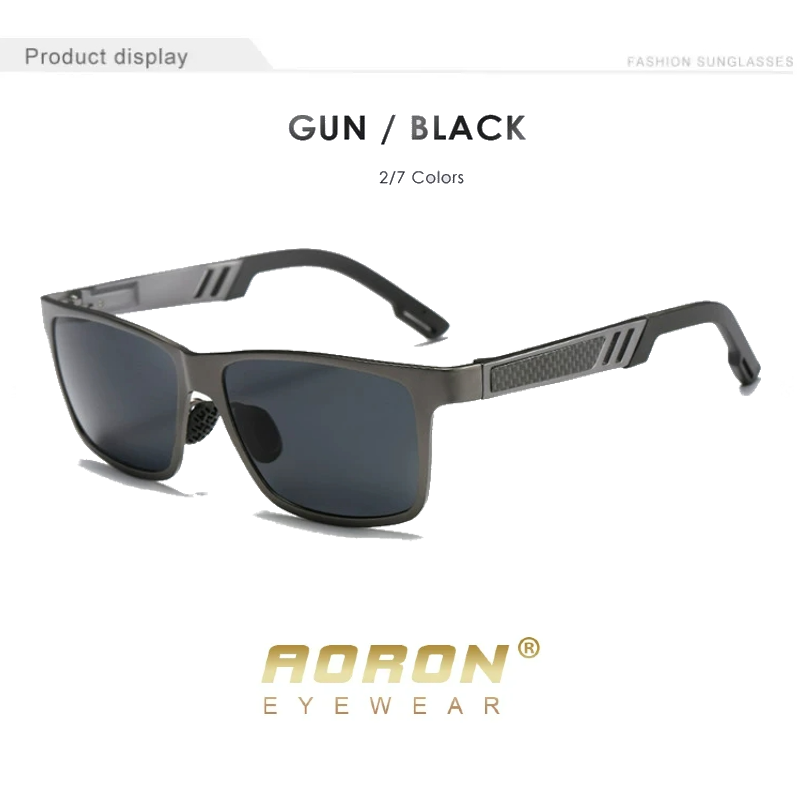LENTES DE SOL AORON SPORT - POLARIZADOS UV400 - GRIS - 4