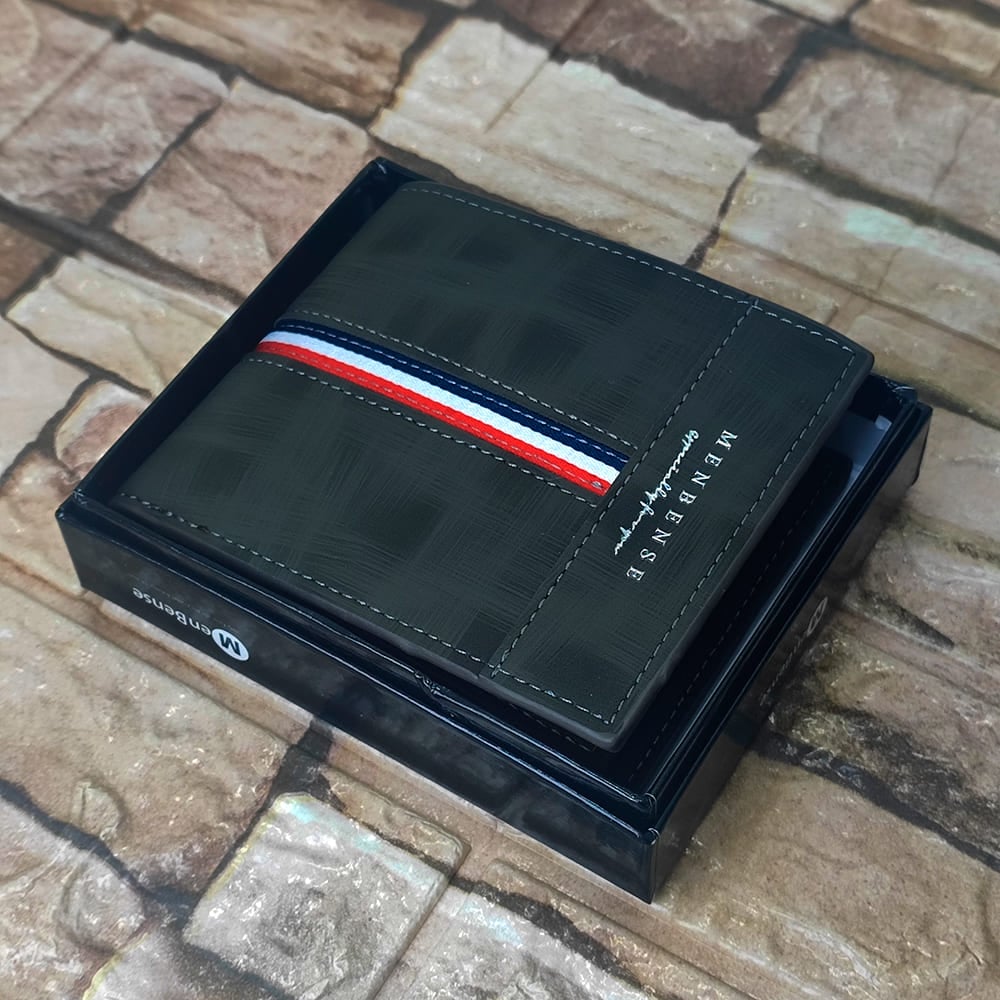 BILLETERA CUERO NEGRO MENBENSE ELEGANTE M1 - 1