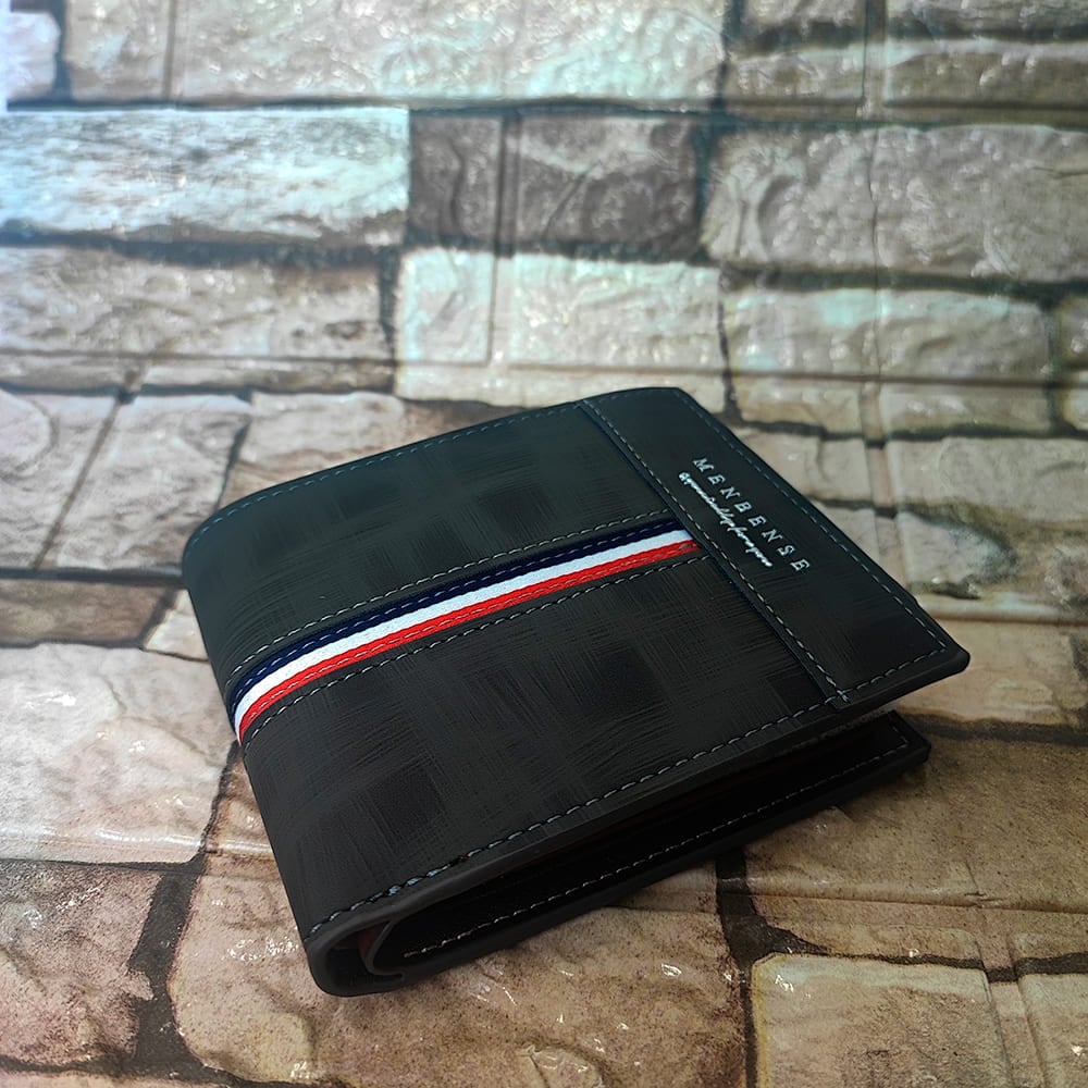 BILLETERA CUERO NEGRO MENBENSE ELEGANTE M1 - 5